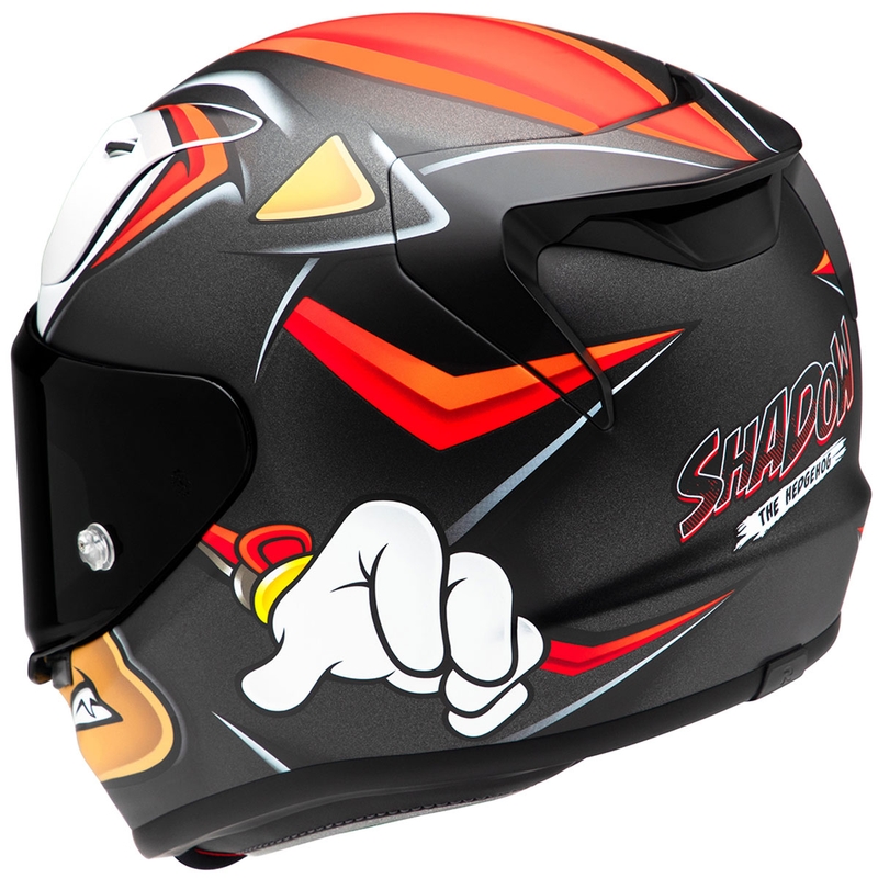 Integrēta motocikla ķivere HJC RPHA 12 Shadow The Hedgehog MC1SF melns-arkanīgi oranžs izpārdošana