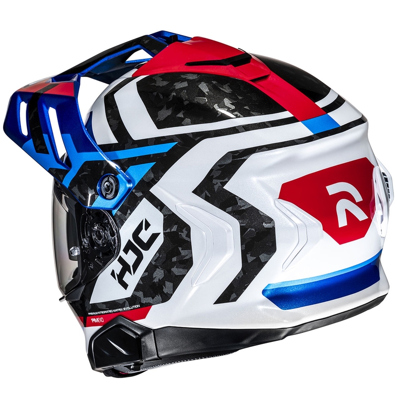 Enduro motociklu ķivere HJC RPHA 60 Dakar MC21 zili-melni-balti