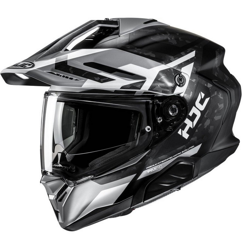 Enduro motociklu ķivere HJC RPHA 60 Dakar MC5SF melns-pelēks-balts