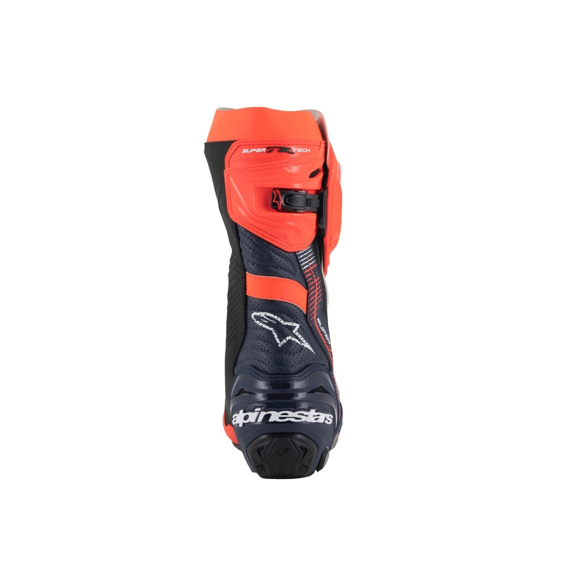 Alpinestars Supertech R Vented limited edition MM93 Marc Marquez fluo sarkani-zili-melni motocikla zābaki