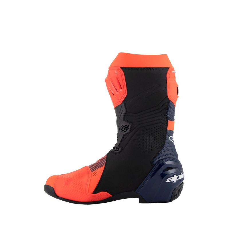 Alpinestars Supertech R Vented limited edition MM93 Marc Marquez fluo sarkani-zili-melni motocikla zābaki