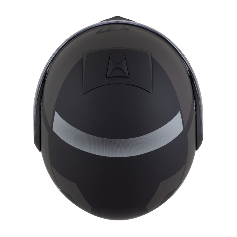 Flip-up motociklu ķivere ZED F19 matēta, melni pelēka