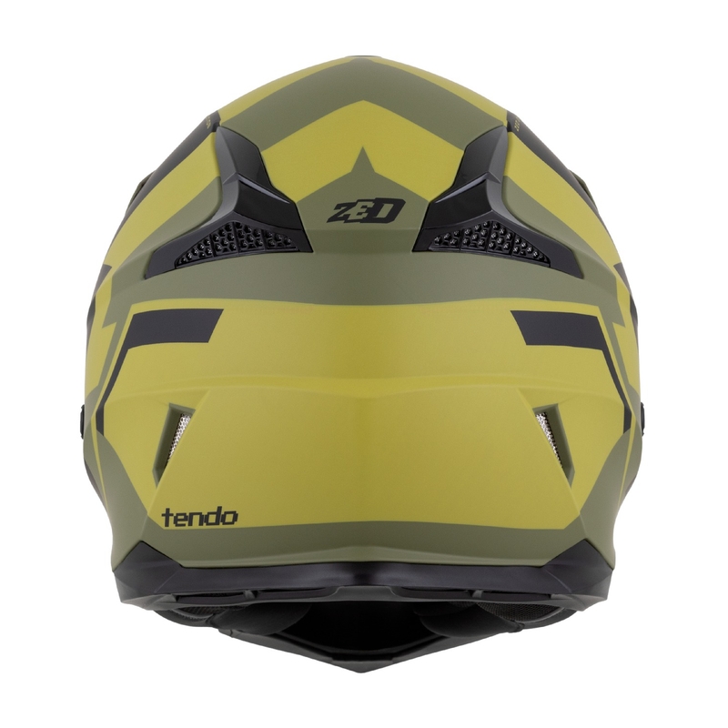 Bērnu motokrosa ķivere ZED X1.9 Tendo tumši zaļš-skaidri zaļš