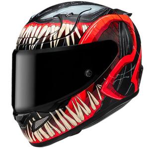 Integrālā motociklista ķivere HJC RPHA 12 Venom 3 Marvel melns-arkans