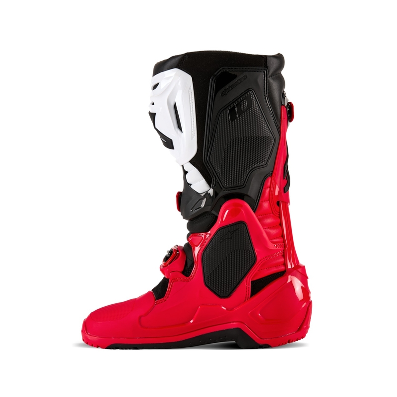 Alpinestars Tech 10 Enduro sarkani-melni-balti motocikla zābaki