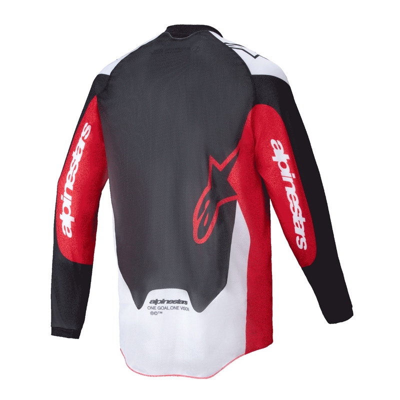 Alpinestars PRO-Dura motokrosa krekliņš melns-sarkans-balts