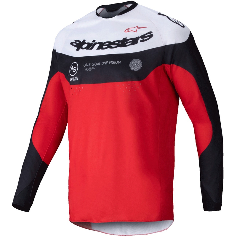 Alpinestars PRO-Dura motokrosa krekliņš melns-sarkans-balts