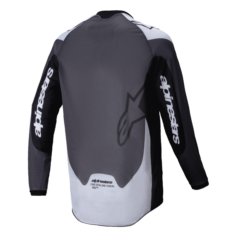 Alpinestars PRO-Dura motokrosa krekliņš melns un balts