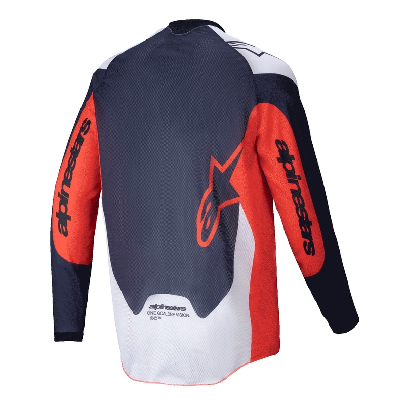 Alpinestars PRO-Dura motokrosa krekliņš zili oranžs-balts