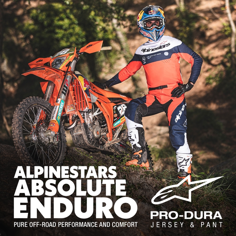 Alpinestars PRO-Dura motokrosa krekliņš zili oranžs-balts