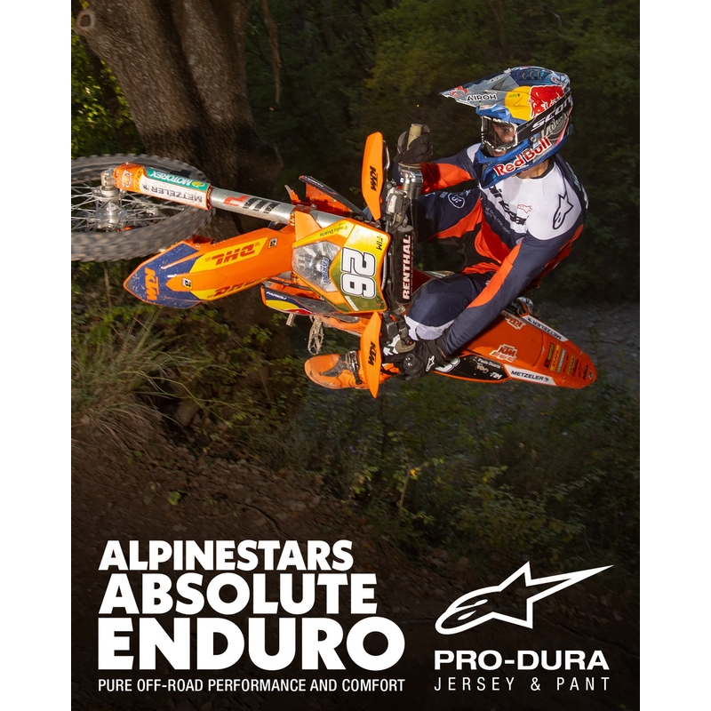 Alpinestars PRO-Dura motokrosa krekliņš zili oranžs-balts