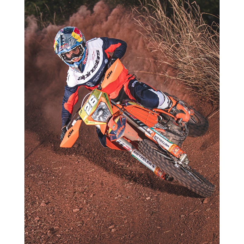 Alpinestars PRO-Dura motokrosa krekliņš zili oranžs-balts
