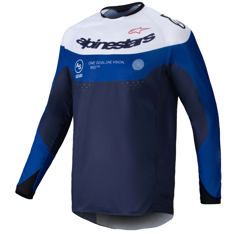 Alpinestars PRO-Dura motokrosa krekliņš zilā un baltā krāsā