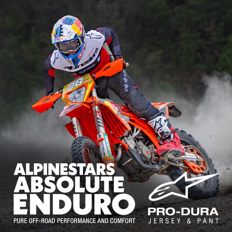 Alpinestars PRO-Dura motokrosa bikses melnā un baltā krāsā