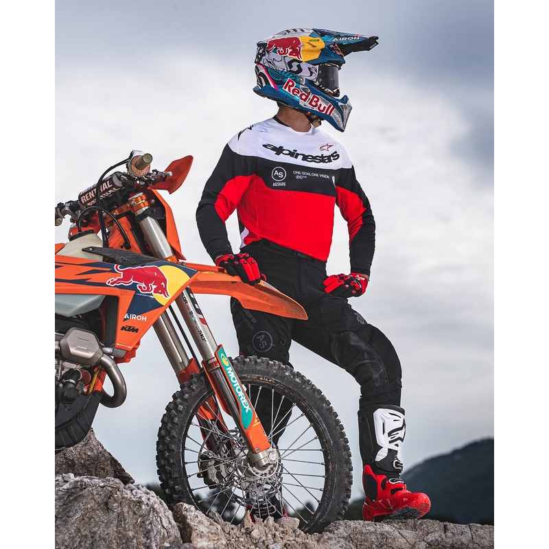 Alpinestars PRO-Dura motokrosa bikses melnā un baltā krāsā