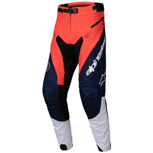 Alpinestars PRO-Dura motokrosa bikses zili-oranži-baltas