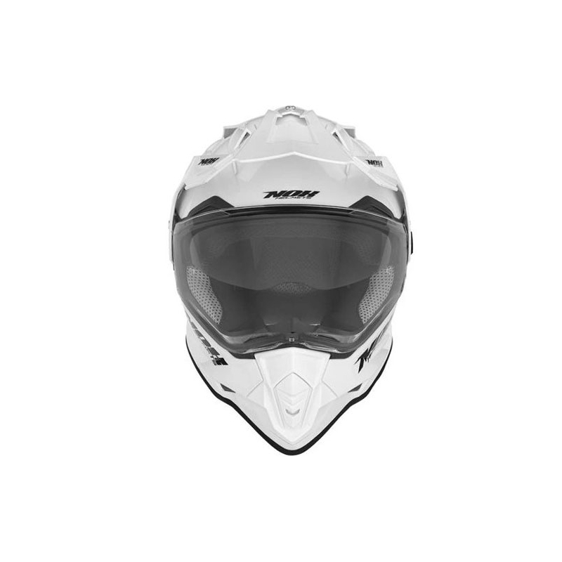 Enduro ķivere NOX N312 perlamutra balta