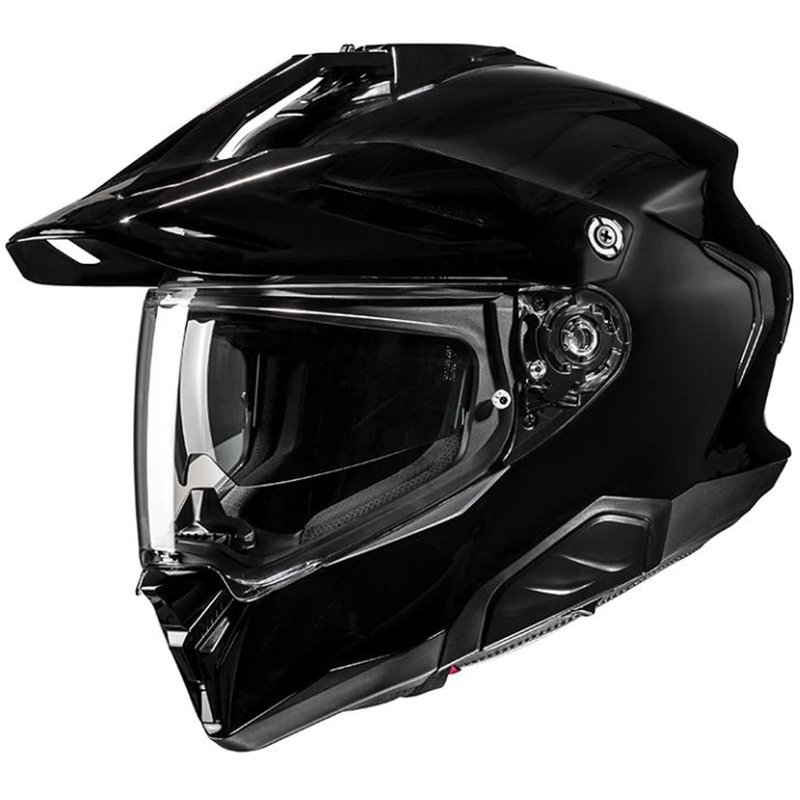 Enduro motociklu ķivere HJC RPHA 60 Solid melna glancēta