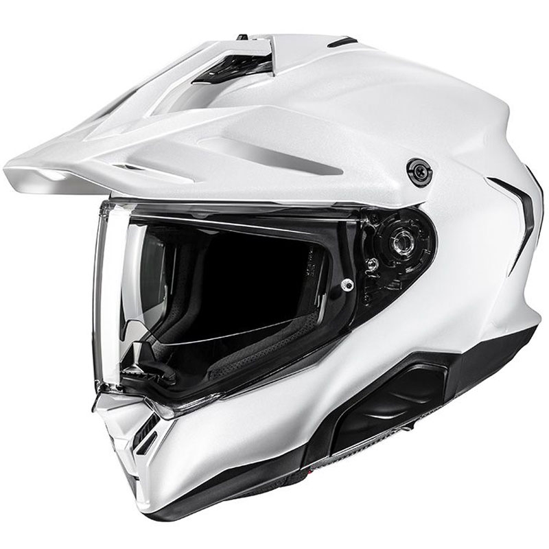Enduro motociklu ķivere HJC RPHA 60 Solid pearl white