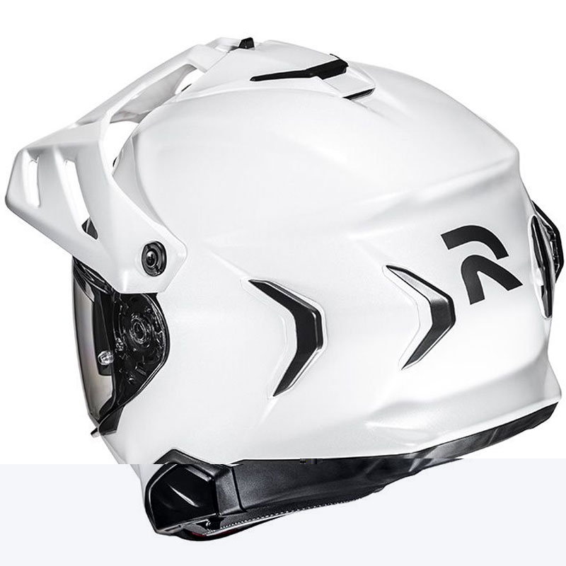 Enduro motociklu ķivere HJC RPHA 60 Solid pearl white