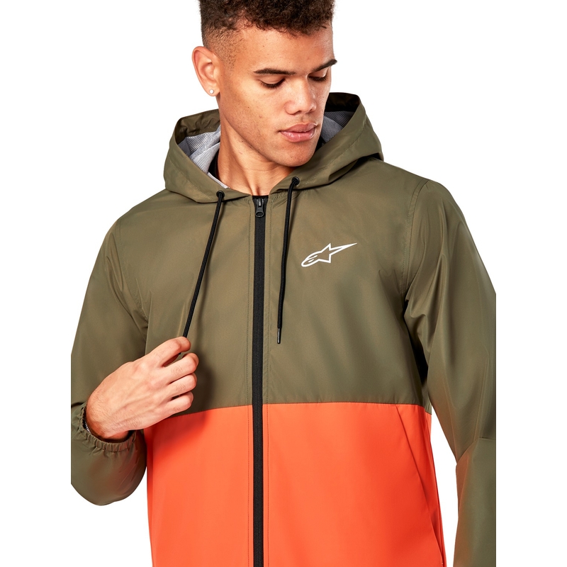 Alpinestars Speeded vējjaka jaka zaļi-oranža