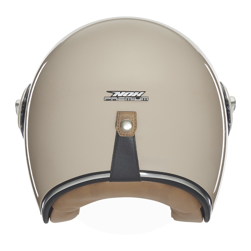 Atvērtā moto ķivere NOX PREMIUM Heritage bēšs