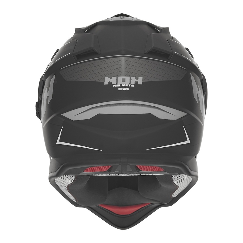 Enduro helma na motorku NOX N312 Vapor matná černo-šedá