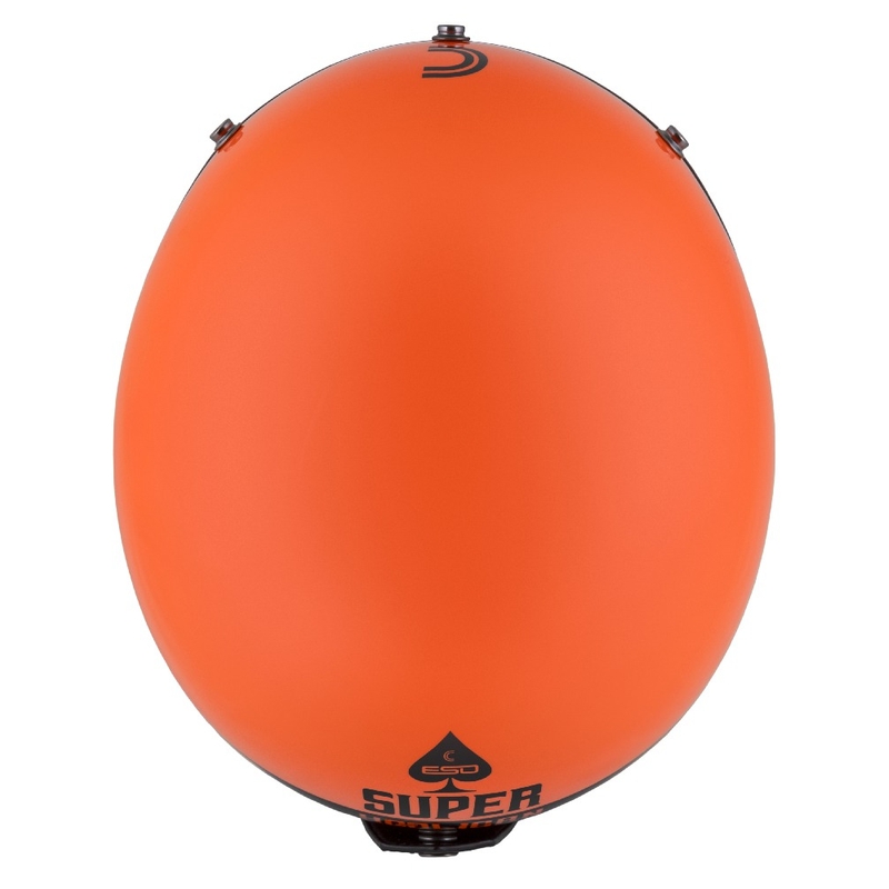 Cassida Eso Super Hooligan Open motociklu ķivere Black-Orange Pearl