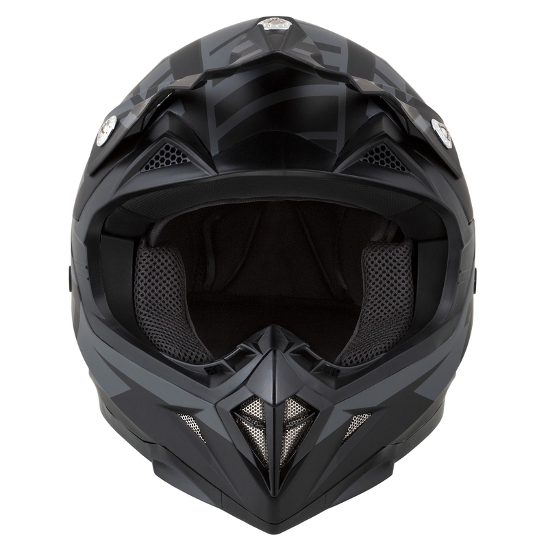 Motokrosa ķivere motociklam ZED X1.9 Targa matēta pelēki melna