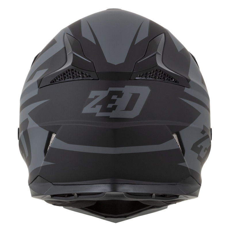 Motokrosa ķivere motociklam ZED X1.9 Targa matēta pelēki melna