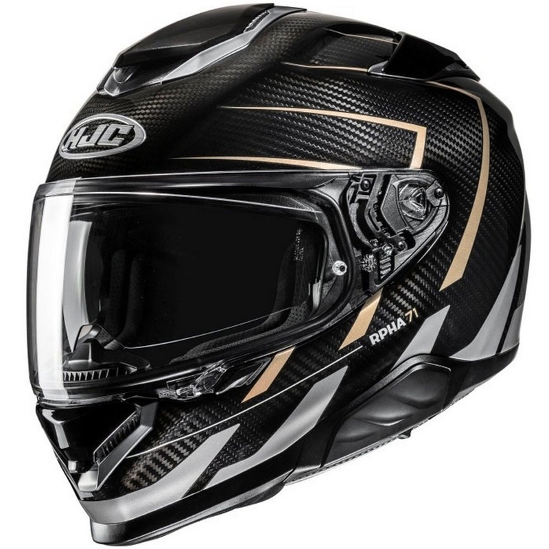 Integrālā motociklista ķivere HJC RPHA 71 CARBON Cano MC9 melna-pelēka-bēša