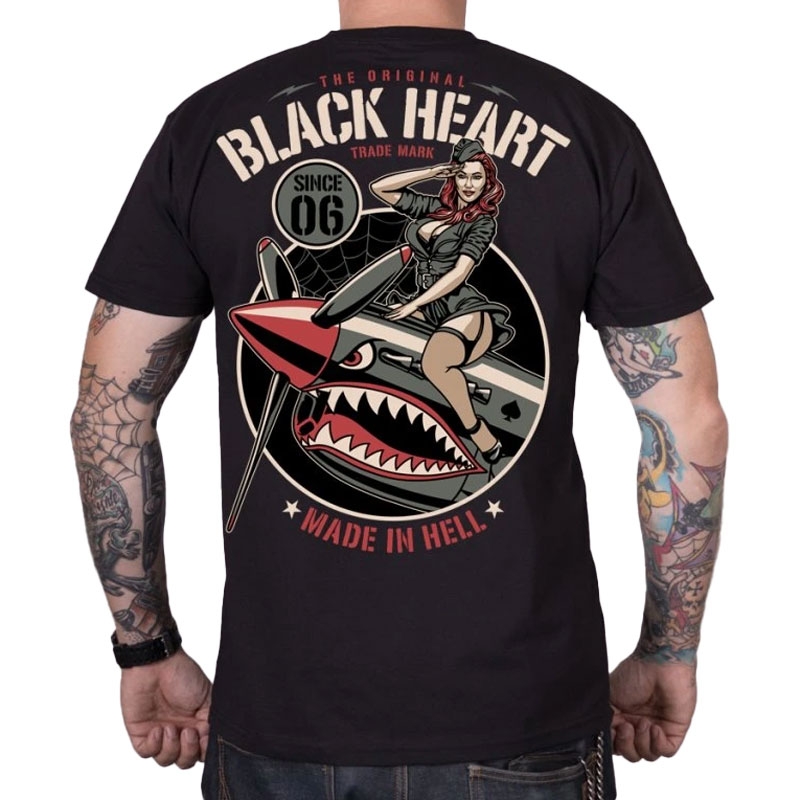 T-krekls Black Heart Air Fighter black