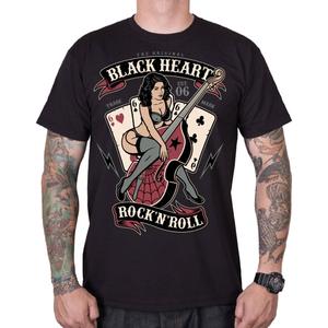 T-krekls Black Heart Bass Pin Up black