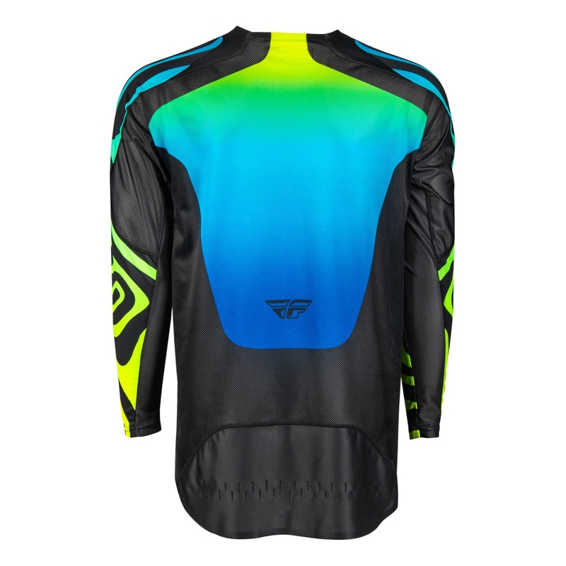 Motokrosa krekliņš FLY Racing Evolution melns-zils-fluo dzeltens