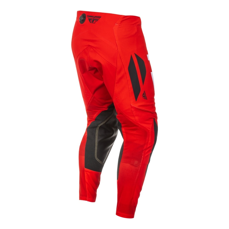 Motokrosa bikses FLY Racing Evolution sarkanbaltsarkanmelnas