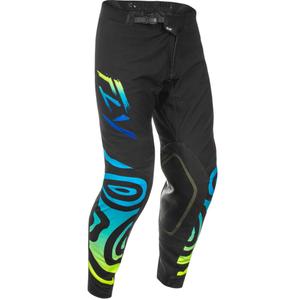 Motokrosa bikses FLY Racing Evolution melns-zils-fluo dzeltens