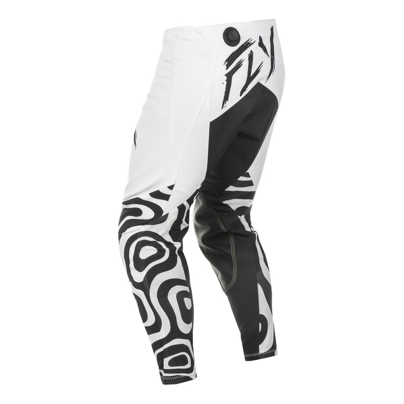 Motokrosa bikses FLY Racing Evolution balti melnas