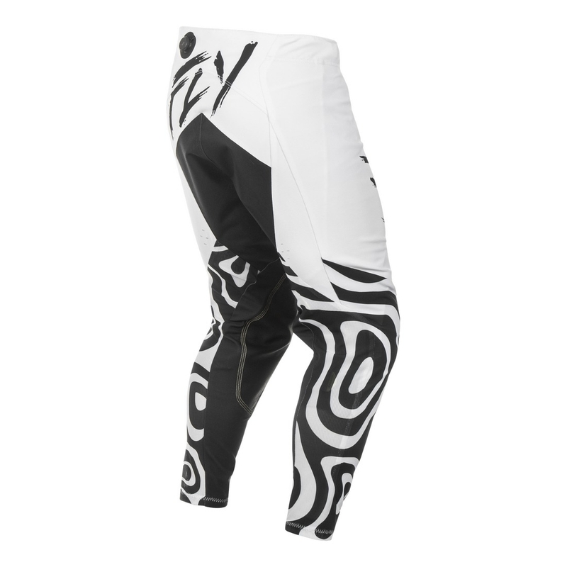 Motokrosa bikses FLY Racing Evolution balti melnas