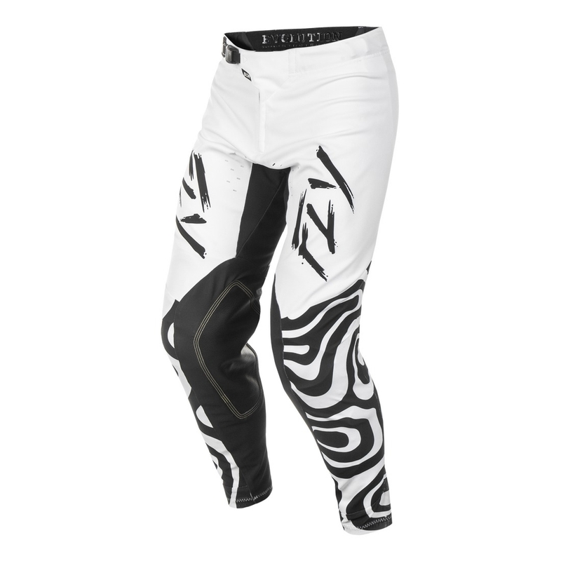 Motokrosa bikses FLY Racing Evolution balti melnas