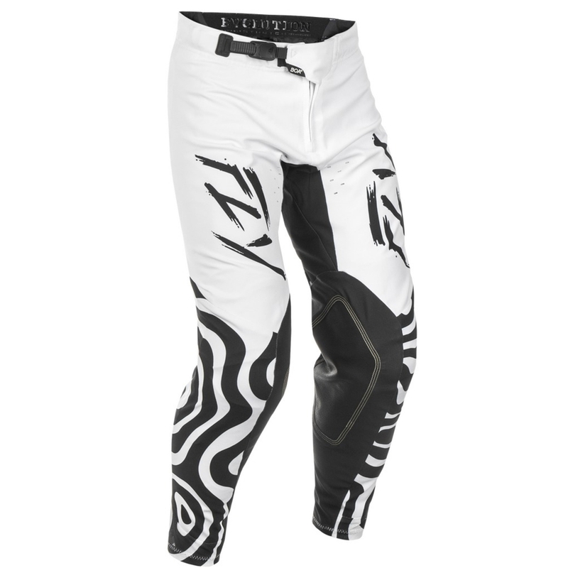 Motokrosa bikses FLY Racing Evolution balti melnas