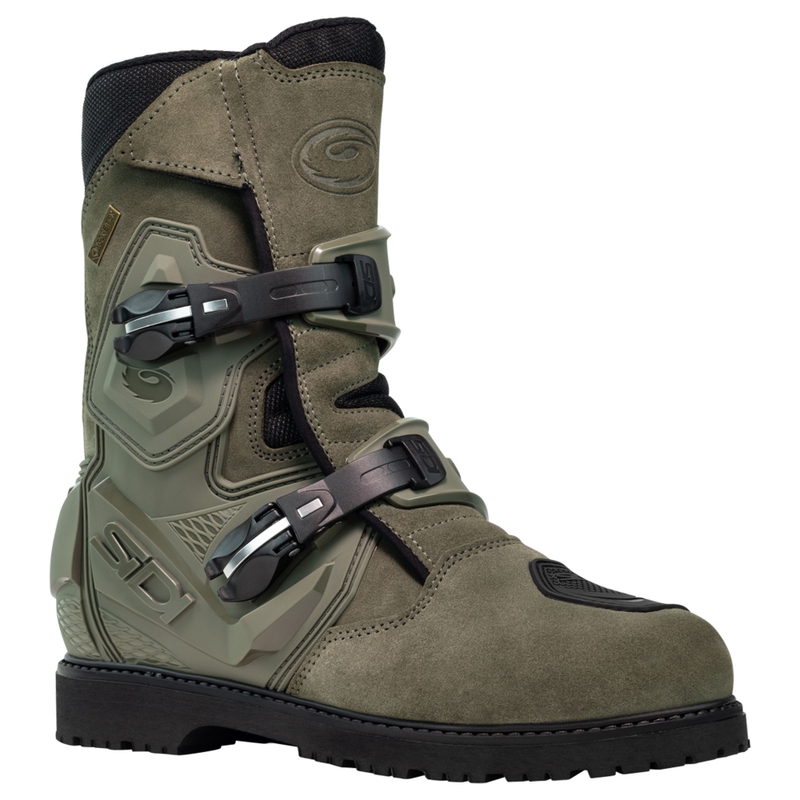 SiDi Adventure Gore-Tex 2 Mid haki krāsas motociklu zābaki