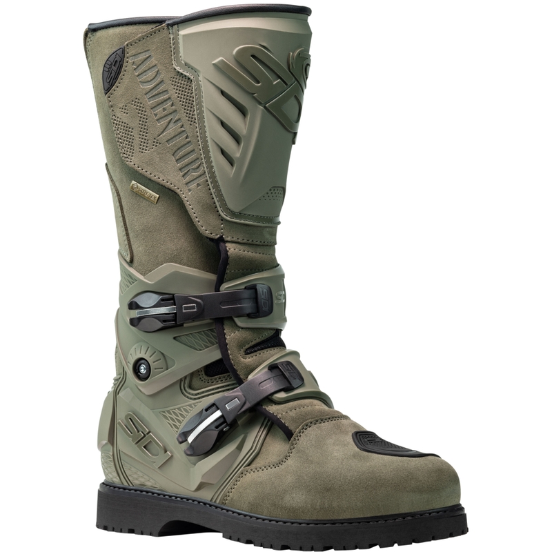 SiDi Adventure Gore-Tex 2 Militārie haki krāsas motociklu zābaki