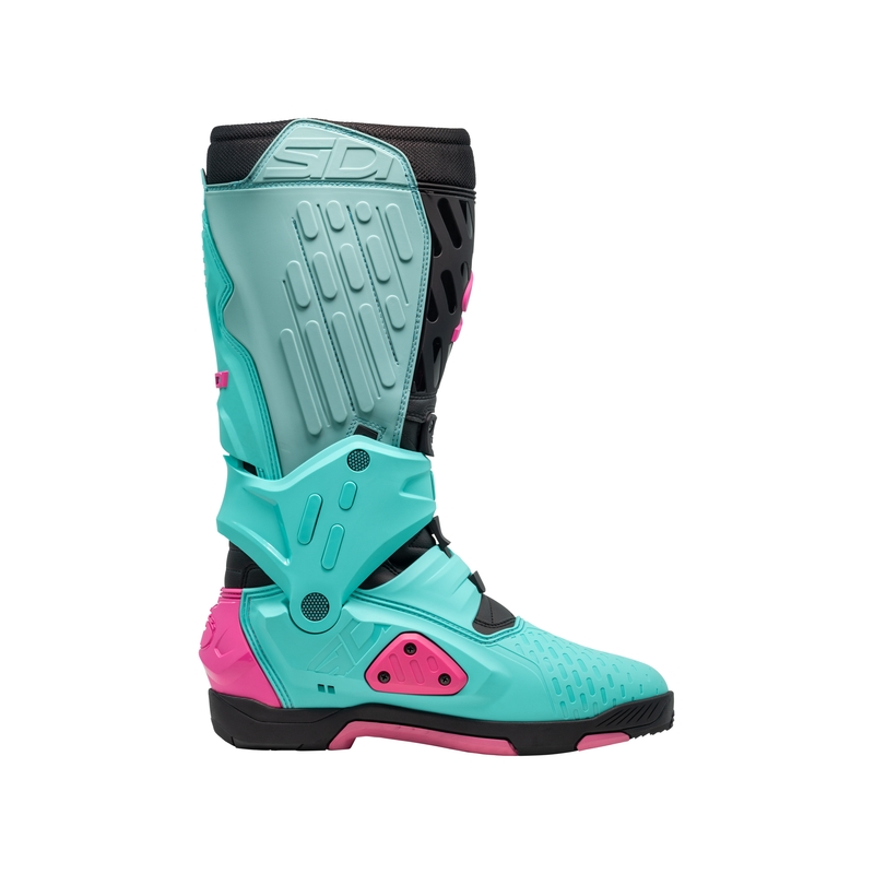 SiDi Crossair motocikla zābaki piparmētru-melnā-rozā krāsā