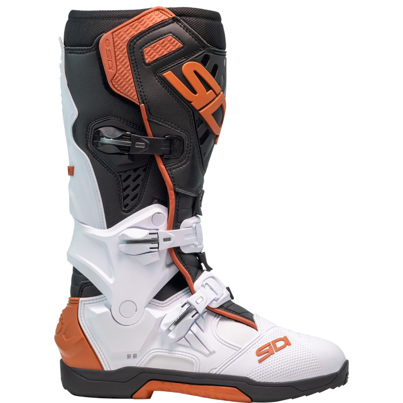 SiDi Crossair motocikla zābaki balti-melni-bronzas krāsā