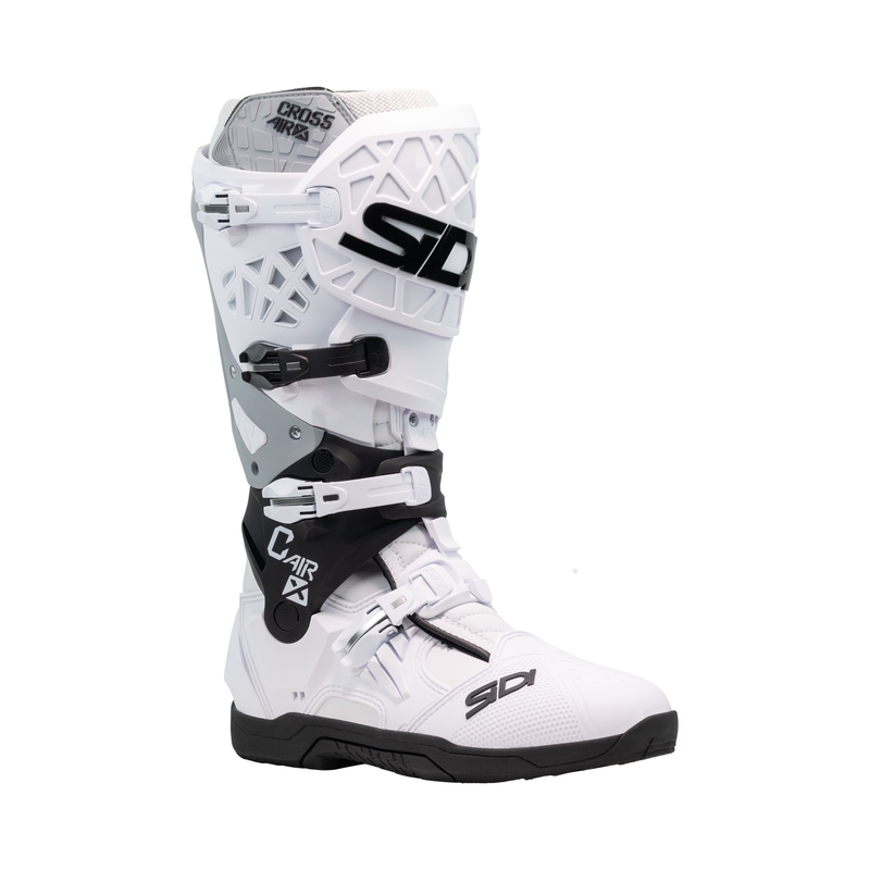 SiDi Crossair X motocikla zābaki melni un balti