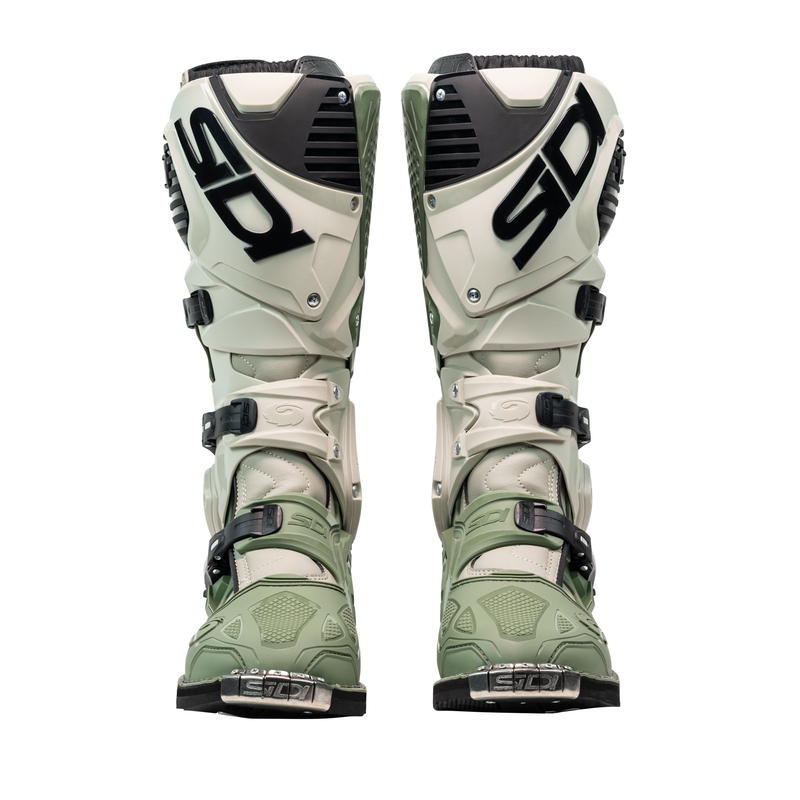 SiDi Crossfire 3 motocikla zābaki zaļgani bēšaini