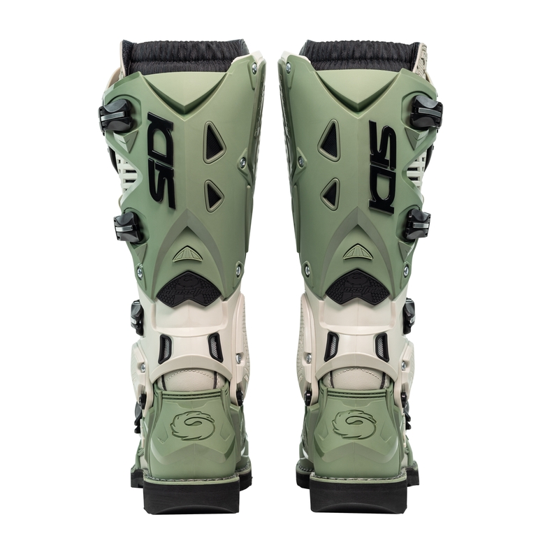 SiDi Crossfire 3 motocikla zābaki zaļgani bēšaini