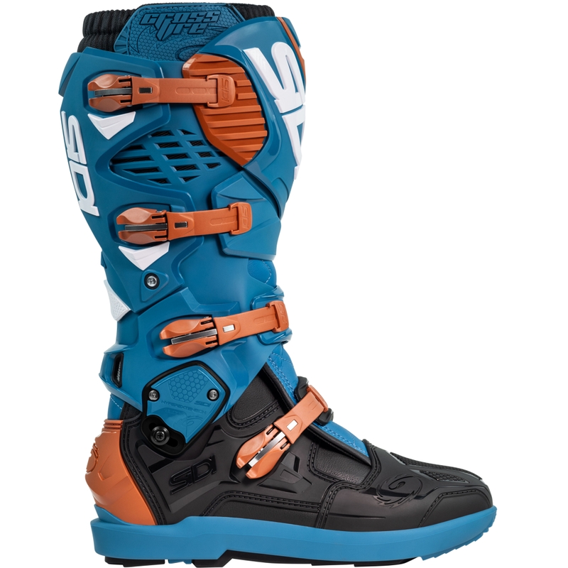 Motocikla zābaki SiDi Crossfire 3 SRS blue-bronze