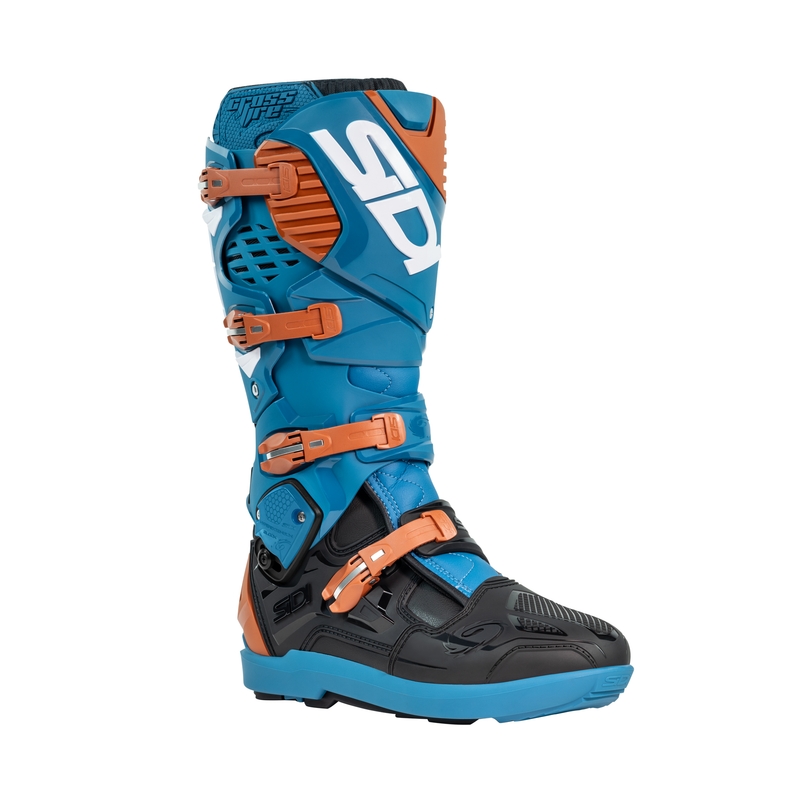 Motocikla zābaki SiDi Crossfire 3 SRS blue-bronze