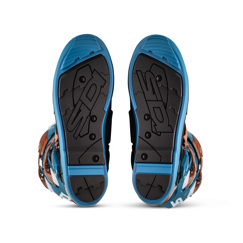 Motocikla zābaki SiDi Crossfire 3 SRS blue-bronze